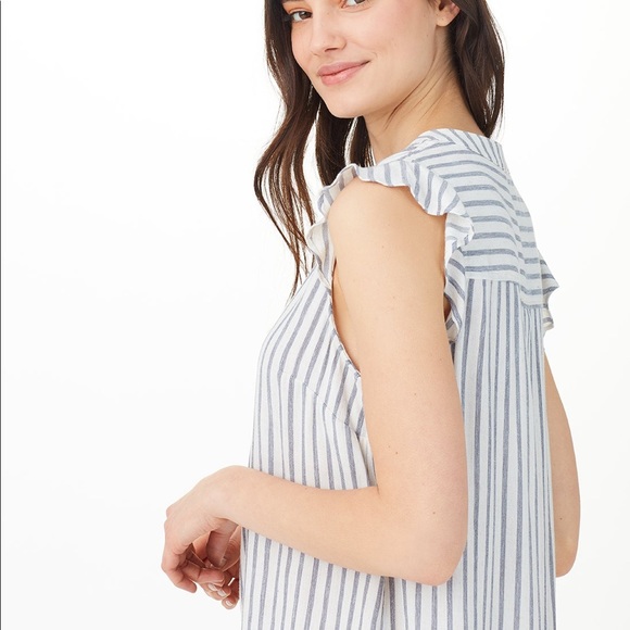 Splendid Pirouette Striped Henley Dress XL - Picture 3 of 12